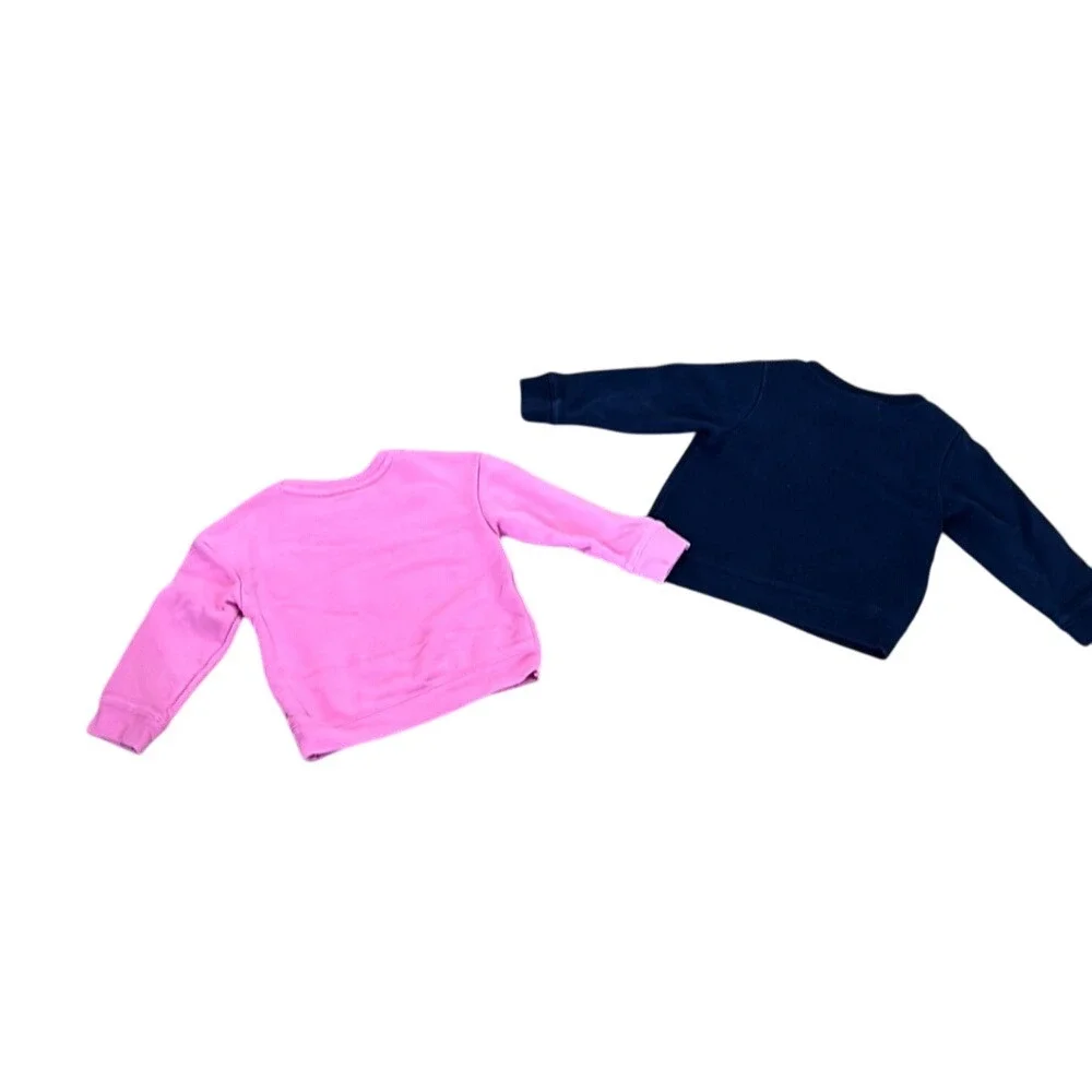 Baby Toddler Gap 2‎ Piece Crewneck Sweatshirt Set Unicorn Rainbow Logo Size 3